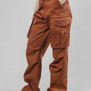 Bronco ženske rust cargo pantalone detalj džepa