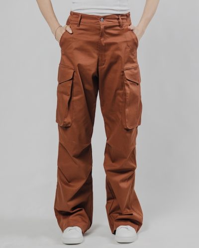 Ženske rust cargo pantalone Bronco zadnji prikaz
