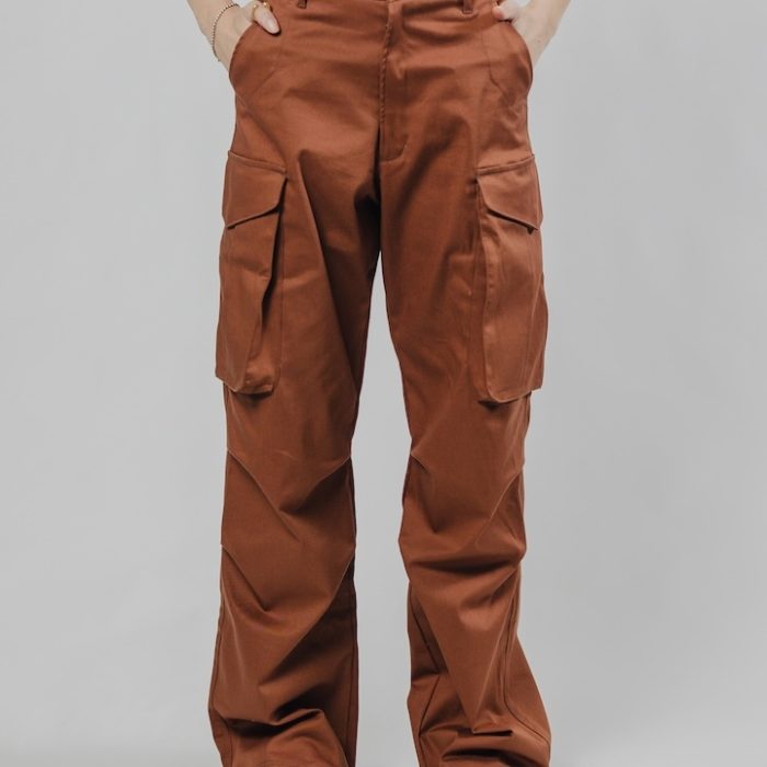 Ženske rust cargo pantalone Bronco zadnji prikaz