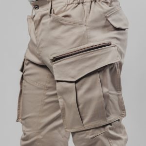 Street Hunter Beige muške beige cargo pantalone detalj džepa