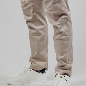 Street Hunter Beige muške beige cargo pantalone detalj struka