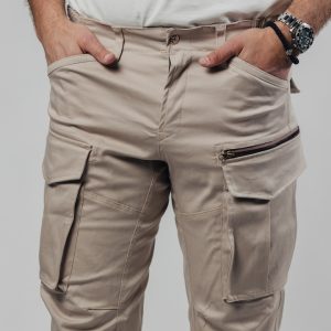 Muške beige cargo pantalone Street Hunter Beige prednji prikaz