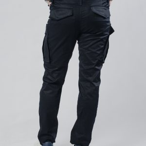 Street Hunter Black muške crne cargo pantalone detalj džepa