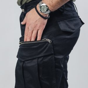 Muške crne cargo pantalone Street Hunter Black zadnji prikaz