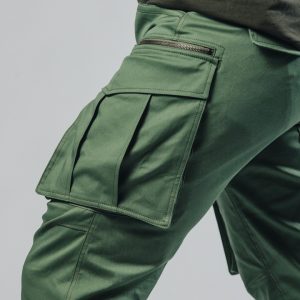 Street Hunter Green muške zelene cargo pantalone celi bočni prikaz