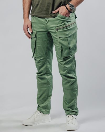 Muške zelene cargo pantalone Street Hunter Green zadnji prikaz