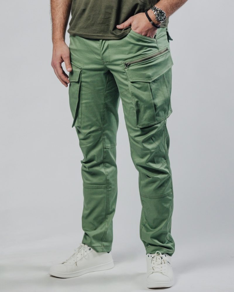 Muške zelene cargo pantalone Street Hunter Green zadnji prikaz
