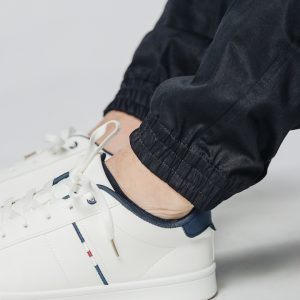 Street Hunter Midnight muške crne cargo jogger pantalone detalj struka