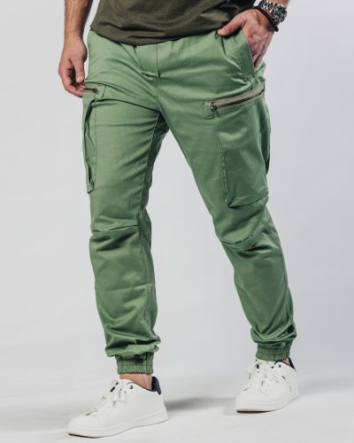 Muške olive cargo pantalone Street Hunter Olive detalj džepa