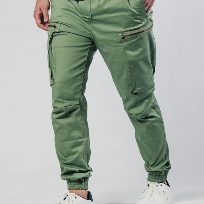Muške olive cargo pantalone Street Hunter Olive detalj džepa