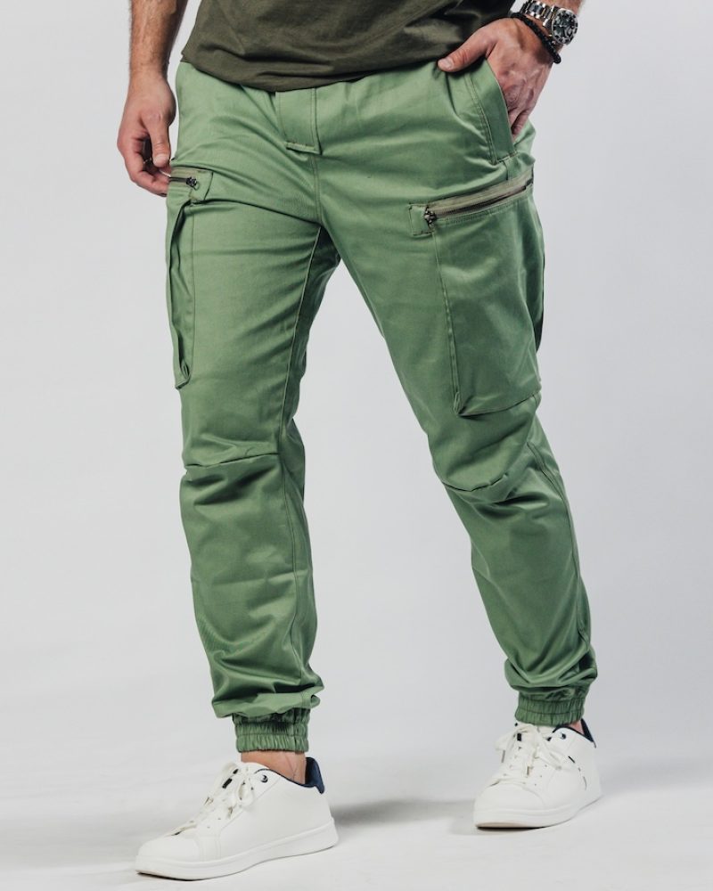 Muške olive cargo pantalone Street Hunter Olive detalj džepa