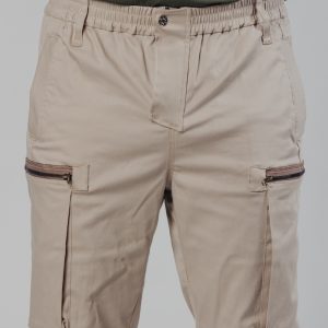 Muške bež cargo pantalone Street Hunter Savanna detalj džepa